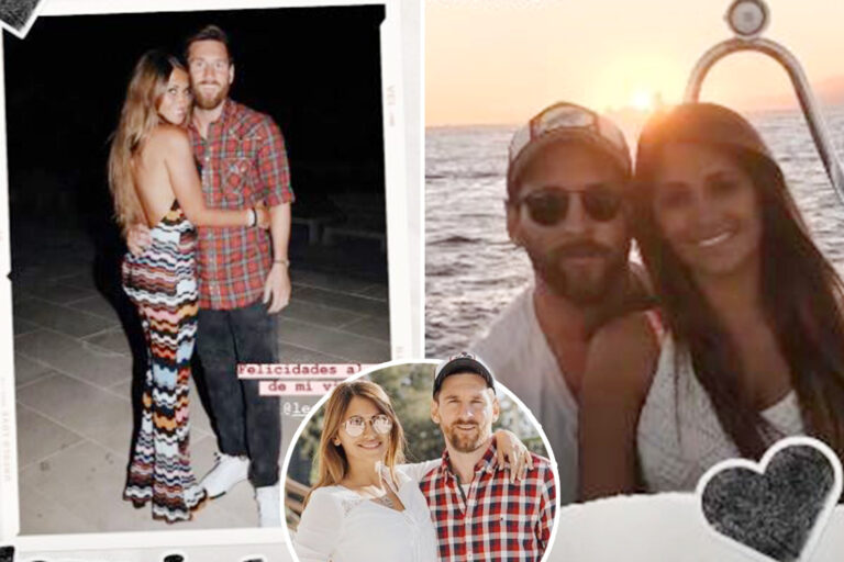 Antonela wishes Barcelona legend happy 33rd birthday with series of loved-up snaps of them together